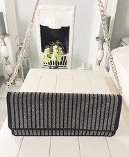 Zara Studded Sparkly Crossbody Chain Link Bag/Clutch & Card Organiser LAST ONE