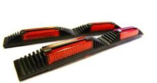 2pc Car Door Edge RED reflectors Protector Guard  Reflecting Reflective 