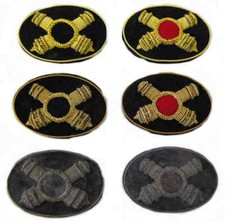 US Civil War Artillery Cap Badge Cannons Velvet Kepi Forage Union Hat USA ACW