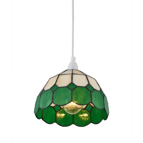 Green tiffany coloured glass - green,