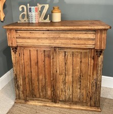 Rustic antique pine cupboard - cupboard, /