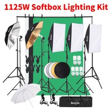 Photography 3 Backdrops+Stand