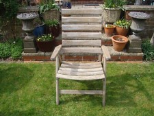 Elegant Frinton On Sea - Reclining Teak Hardwood Folding  Garden Chair Furniture