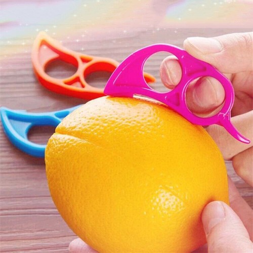 5pcs plastic orange peeler - orange,