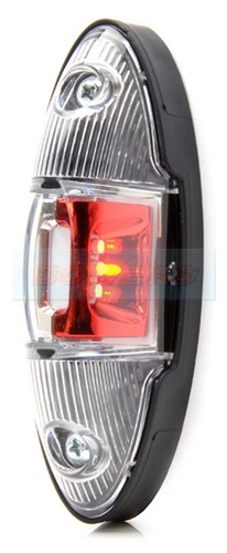 Red white led - rear, outline