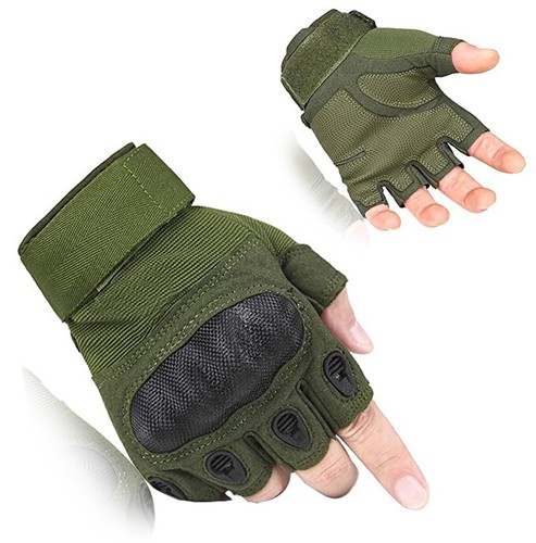 Hard knuckle fingerless army - hard,