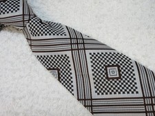 VINTAGE WIDE KIPPER GREY BROWN