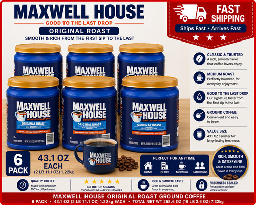 6pack maxwell house original - house,