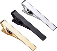 3 Pack Tie Clips for Men Long