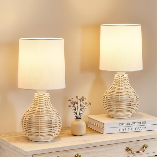 Boho table lamps set 2 - boho,