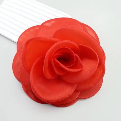 Vintage fabric big rose - fabric,