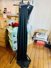 Long Black Backless Fish Tail BodyCon Evening Dress ?? Size 6