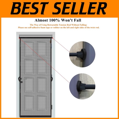 Adjustable screen door for - screen,