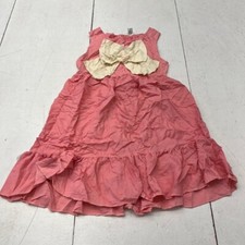 Pink Sleeveless Tiered Bow
