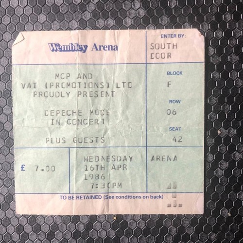 Depeche mode ticket wembley - mode,