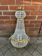 Small glass gilt brass - gilt, bag