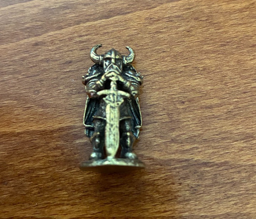 Small viking warrior brass - viking,