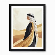 Arabic Woman In The Desert Art
