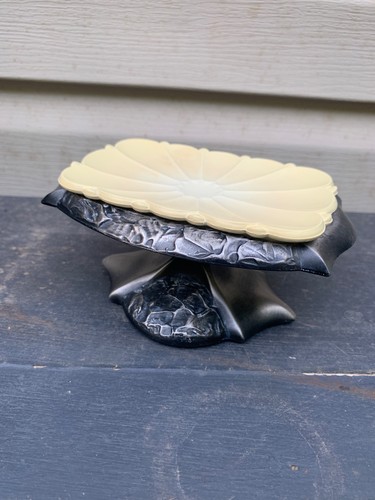 Art deco metal pedestal - art,