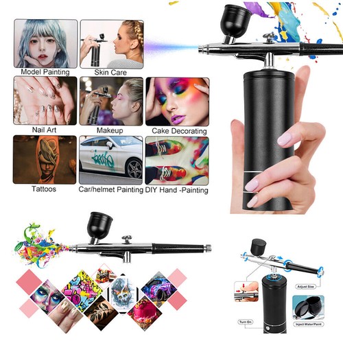 Cordless airbrush kit with - kit,