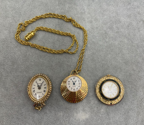 Ladies gold tone pendant - ladies',
