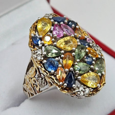 Sterling Silver Multi colour