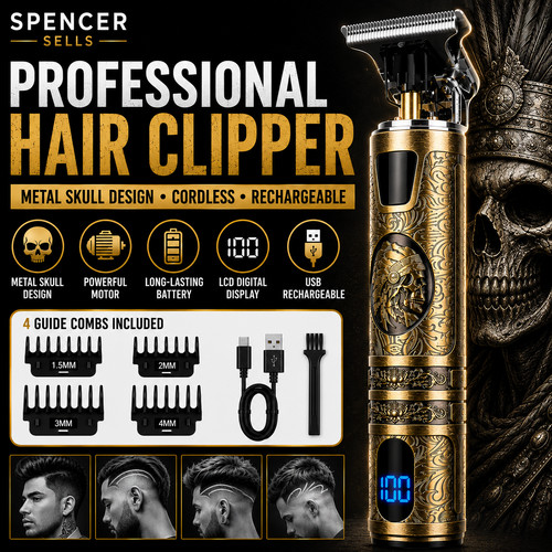 Professional metal skull hair - metal,
