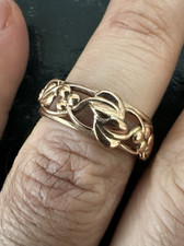 BOXED Vintage 9K Two-Tone Gold