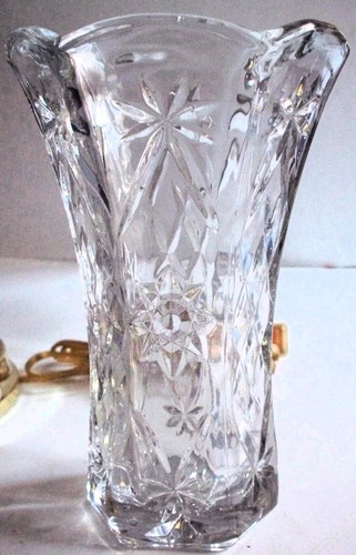 New vintage crystal vase - new,