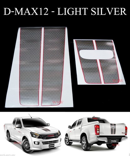 Silver red front rear tailgate - rear,