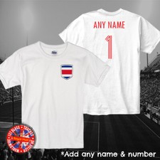Costa Rica Kids Personalised Football T-shirt Copa Oro World Cup Boys Girls