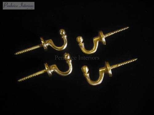 Brass ball end curtain - brass,