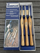Set of three boxed (RECORD) MARPLES M1005 full size  Wood Turning Tools - superb