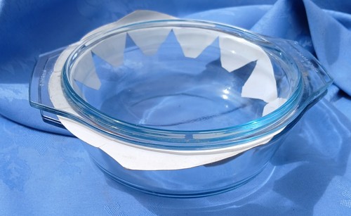 Pyrex glass round casserole - glass,