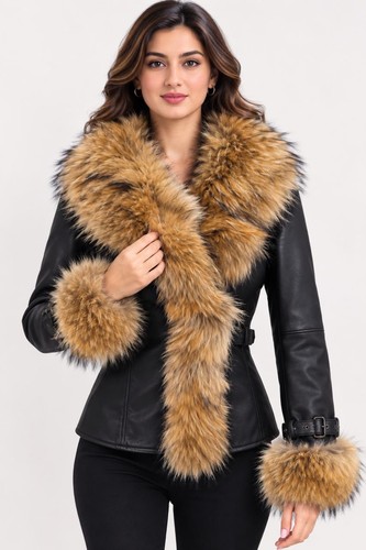Women real sheep leather - ,