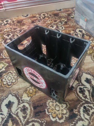 Black plastic crate - crate, by