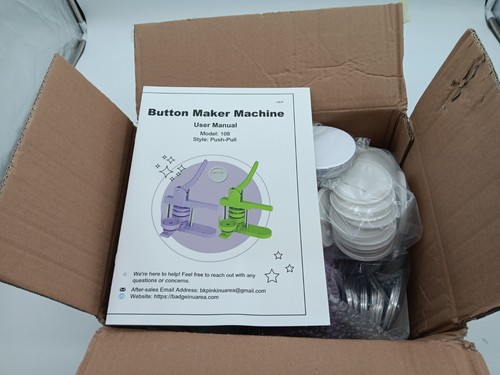 Button maker machine - button, |
