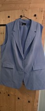 Simply Be Trouser Suit Women's Size 26 Wide Leg Light Blue.