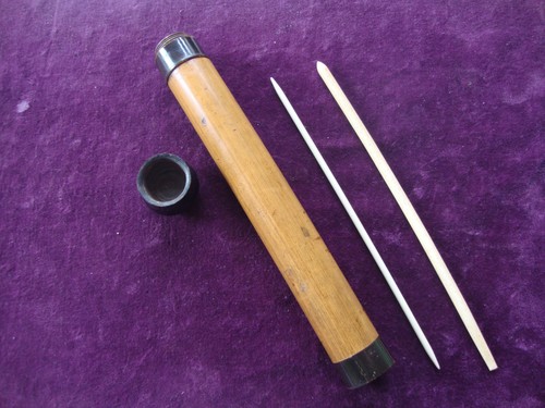 Unusual antique treen and horn