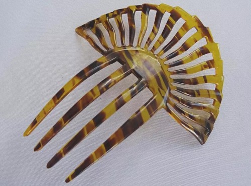 Vintage hair comb celluloid - vintage,
