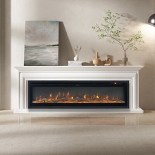 50" Media Wall Electric Fire 9
