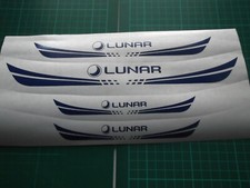 LUNAR CARAVAN  LARGE  set  Sticker Decal x 4.  3 sizes.   Choice of 19 colours