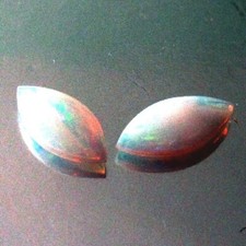 Pair natural fire opal - pair,