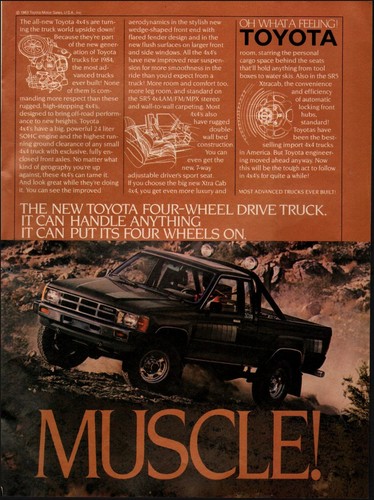 1983 vintage toyota - ad,