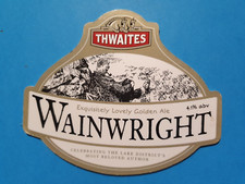 THWAITES brewery WAINWRIGHT real ale beer pump clip badge Blackburn Lancashire