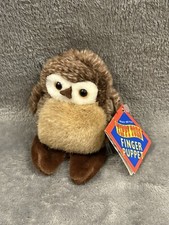 Mary Meyer TIPPY TOES Owl Finger Puppet Vintage 1997 With Tags
