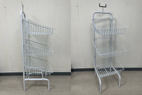 Tier white stacking - stacking, baskets