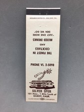 Vintage Matchbook Cover Silver
