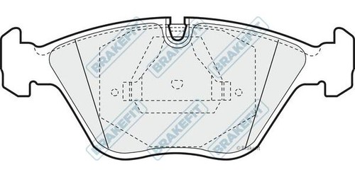 Apec front brake pad - pad, for