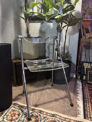 Mid century lucite chrome - century,
